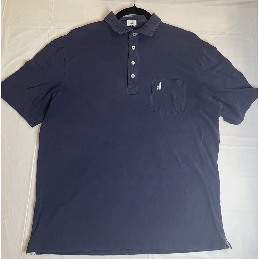 Johnnie O Mens M Hanging Out Polo Front Logo Color "Wake" Style "The Original"
